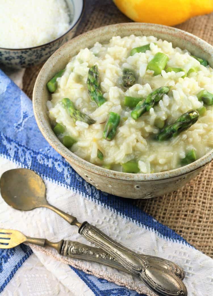 Lemony Asparagus Risotto