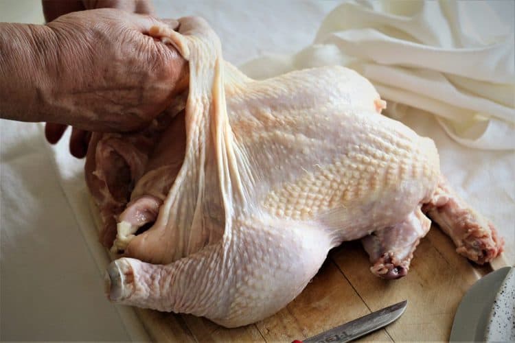 removing skin from chicken breast 