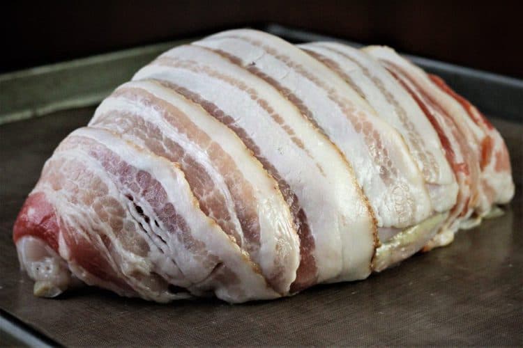 bacon covered turkey breast