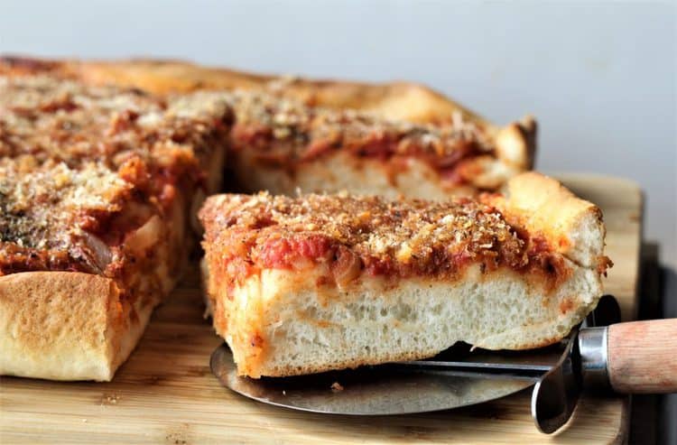 Sfincione Siciliano (Sicilian Style Pizza) - Mangia Bedda