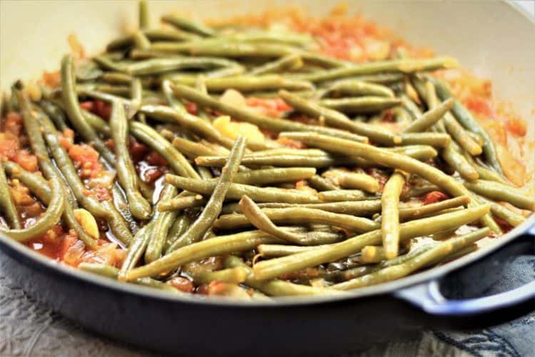 Stewed Green Beans with Tomatoes Mangia Bedda