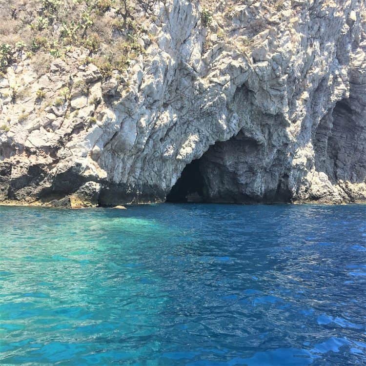 ocean cave in Taormina