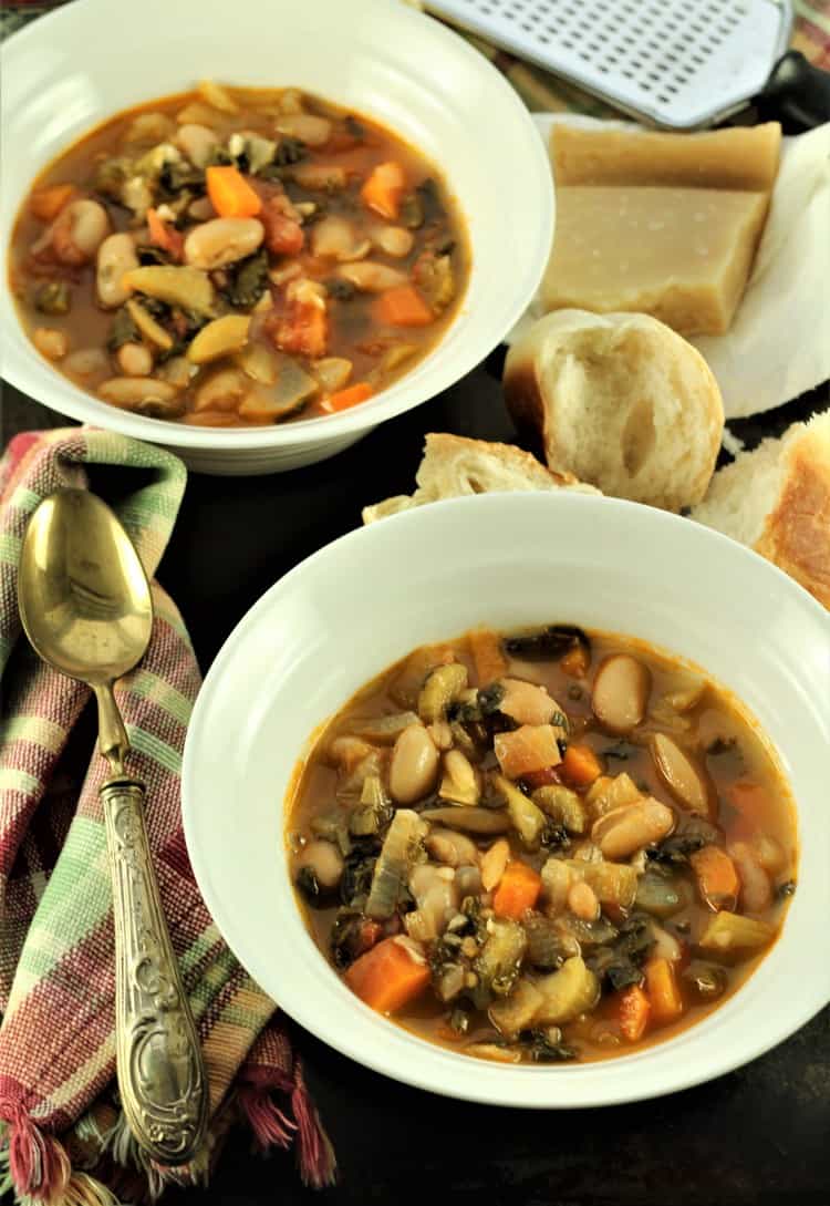 Swiss Chard and White Bean Stew - Mangia Bedda