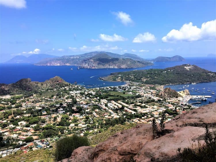 views from the top of Vulcano