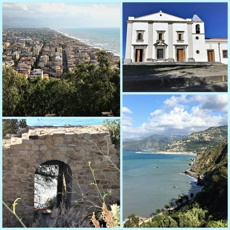 collages with various views of the Monte della Madonna