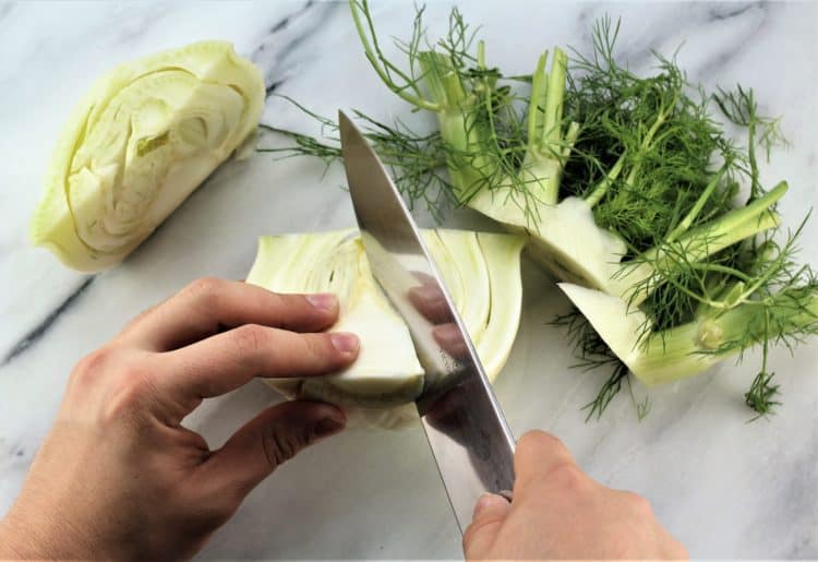 how to chop fennel