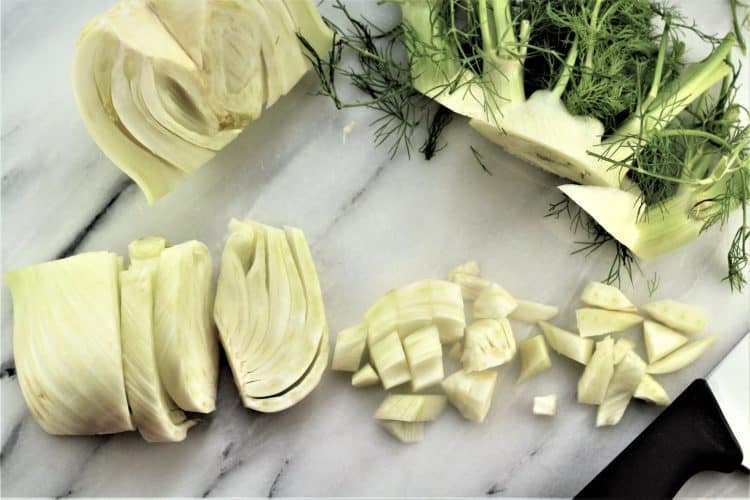 how to chop fennel