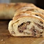 wedges of Sicilian Sausage Bread (Bignolati)