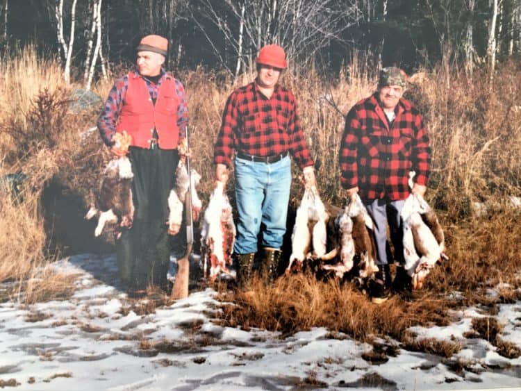 dad hunting rabbit for Coniglio in Agrodolce (Sweet and Sour Rabbit)