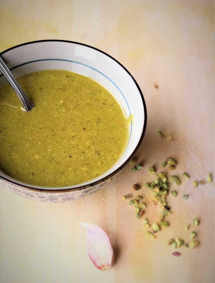 Mortadella, Ricotta and Pistachio Pesto Pizza Mangia Bedda