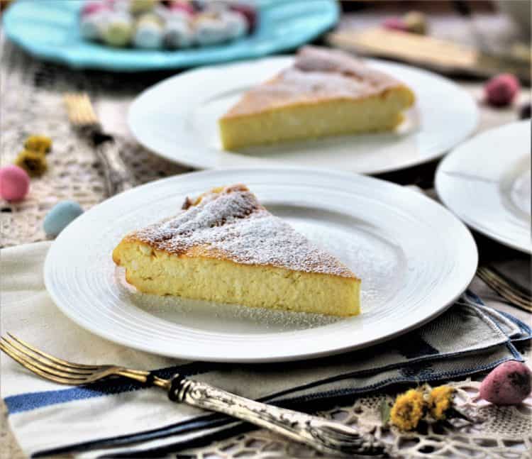 slices of Sweet Ricotta Easter Calzone