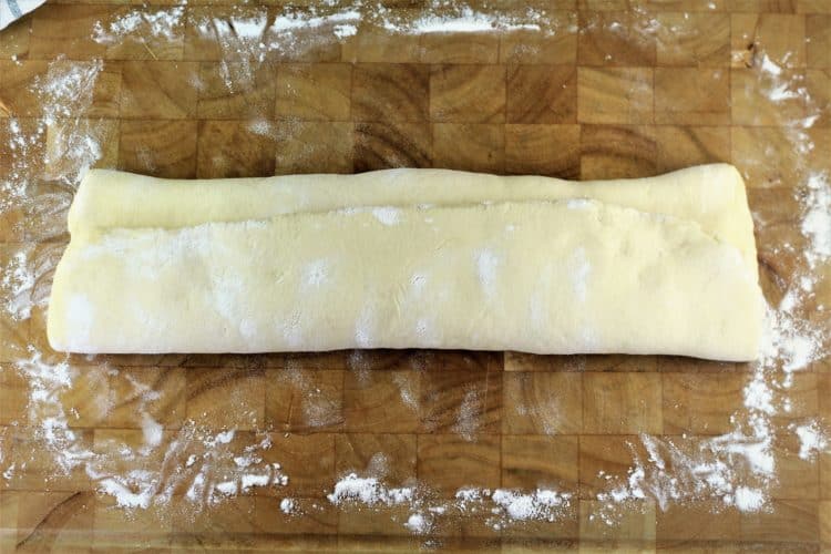 shaping semolina bread dough 