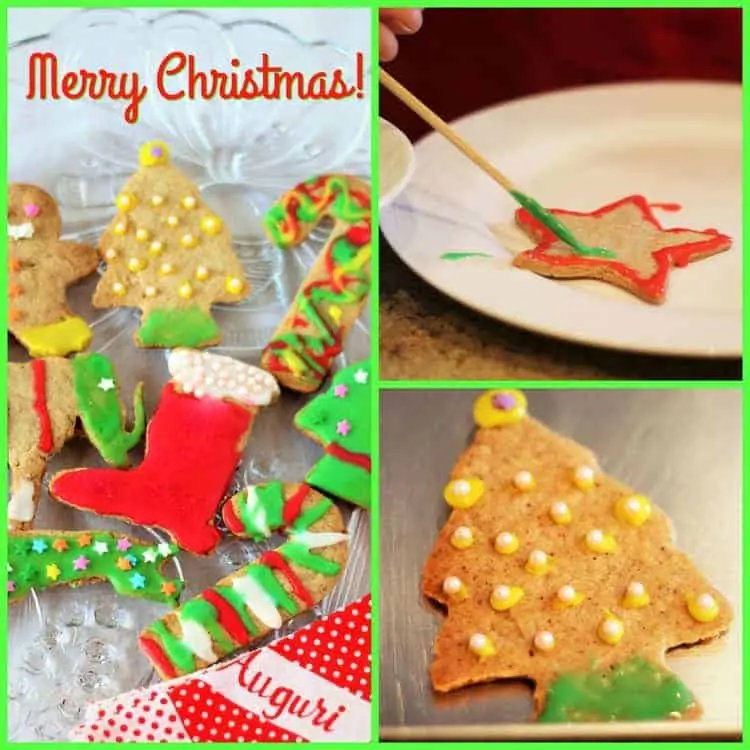collage of gingerbread cookies