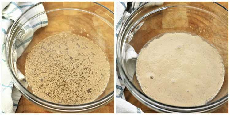 steps in proofing yeast