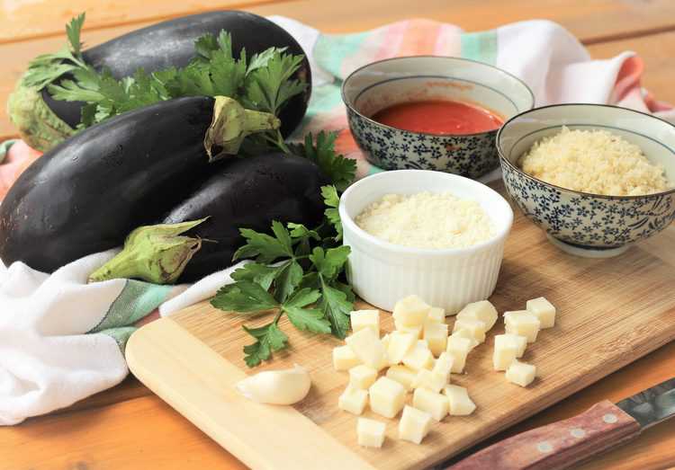 ingredients for Stuffed Baby Eggplant