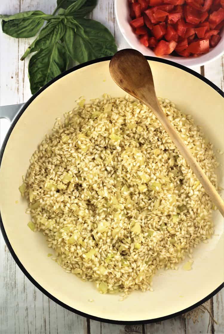 Tomato and Basil Risotto - Mangia Bedda