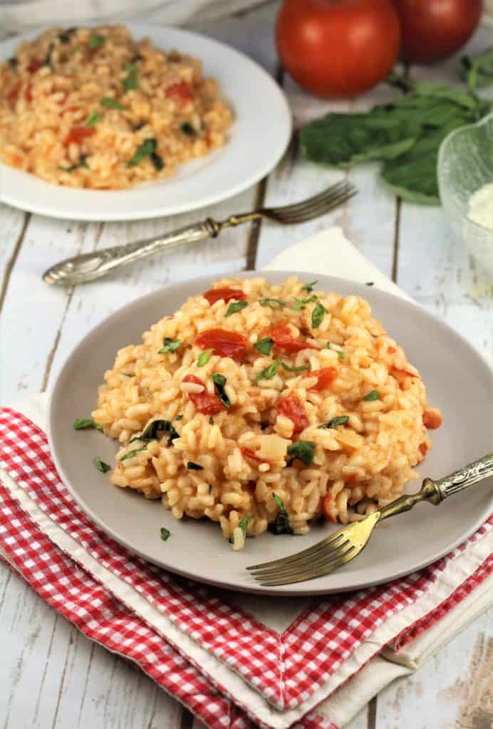 Tomato and Basil Risotto - Mangia Bedda