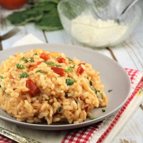 Tomato and Basil Risotto