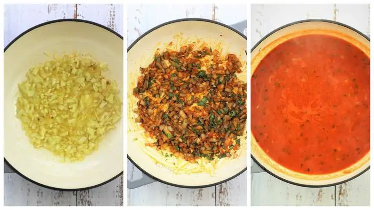 steps for making tomato sauce