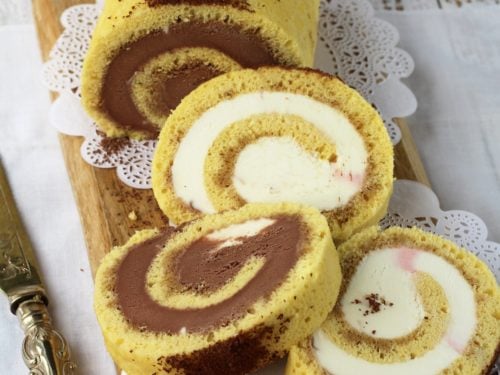 Ice cream cake roll discount