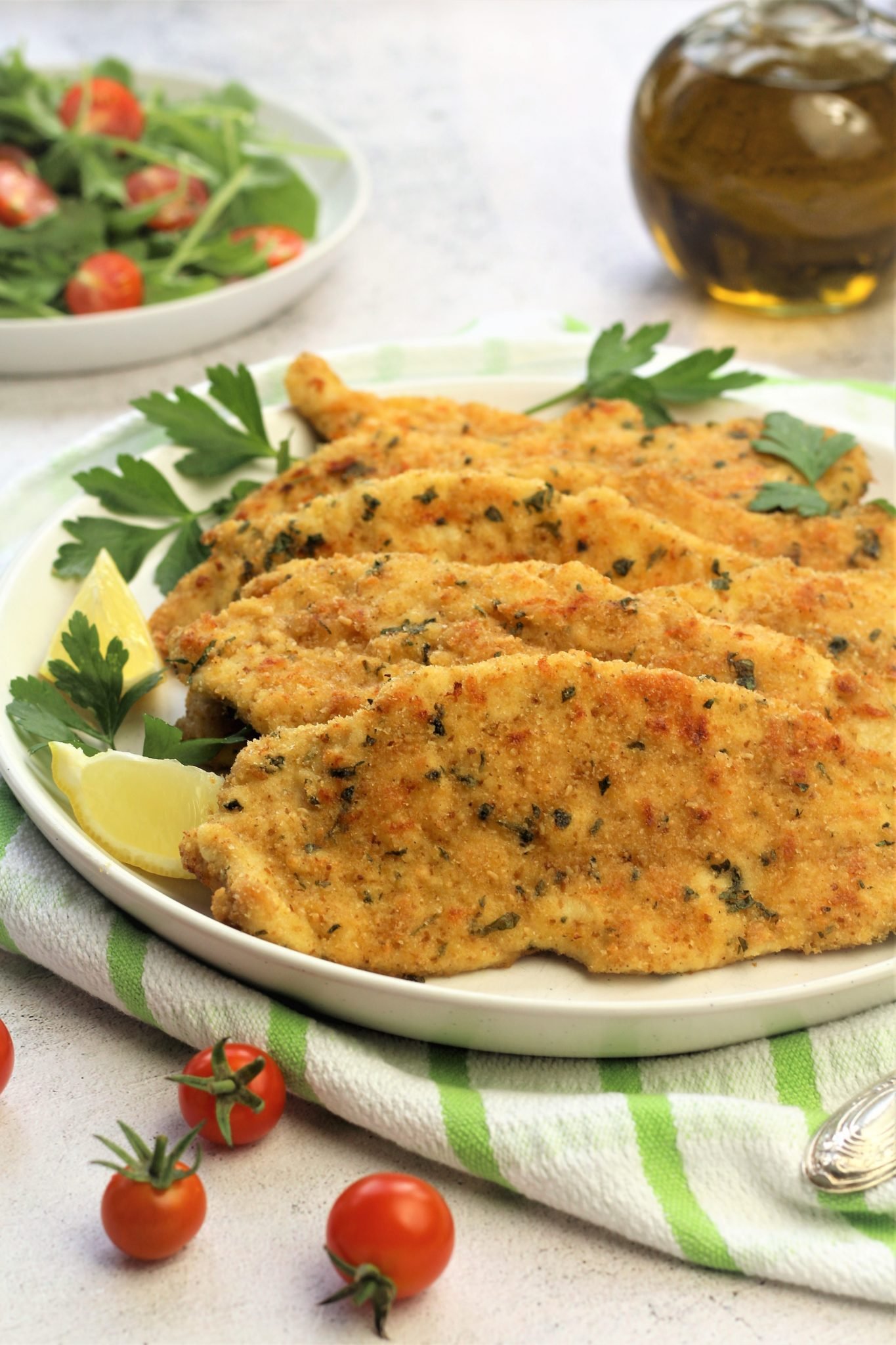 Baked Breaded Chicken Cutlets Mangia Bedda