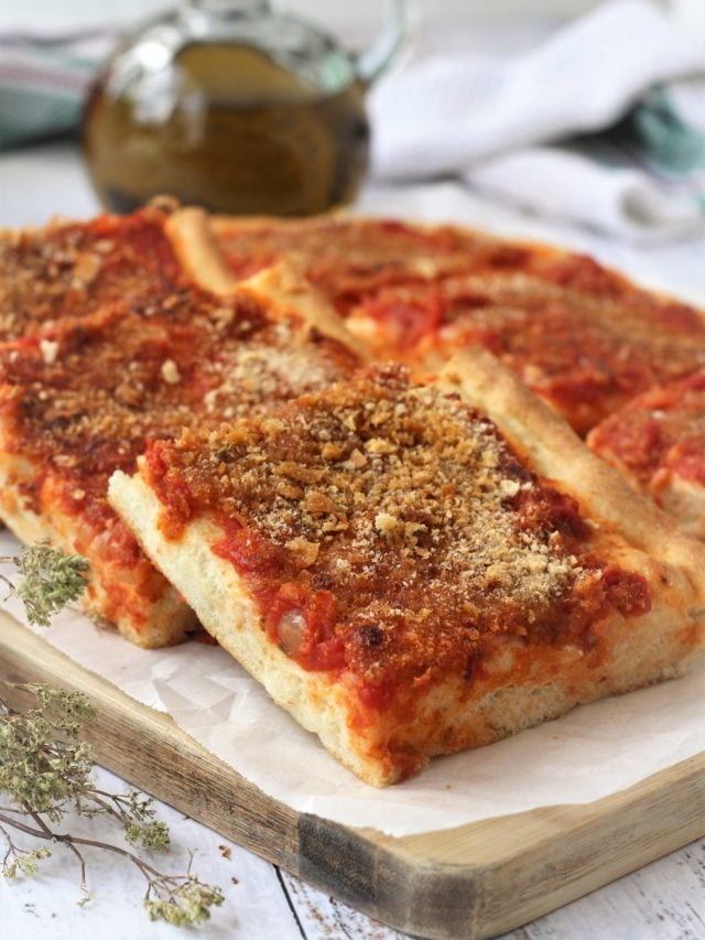 How to Make  Sfincione (Sicilian Style Pizza)