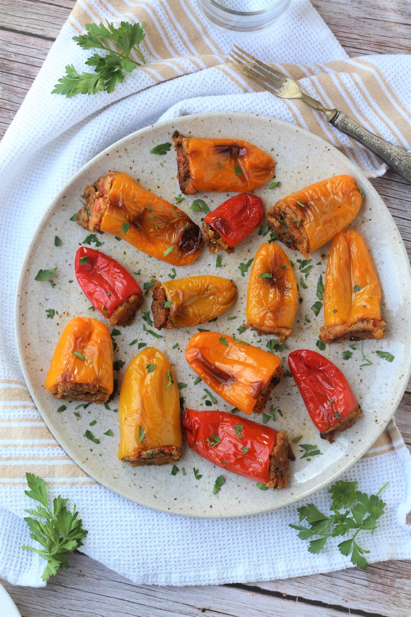 Stuffed Sweet Mini Peppers with Bread Crumbs Mangia Bedda