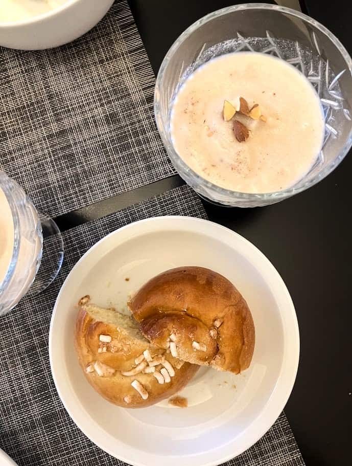 Granita and brioche at Apollo Suite in Ortigia Island.