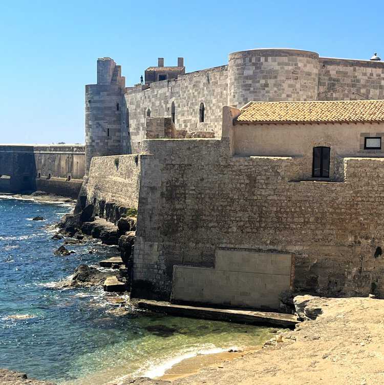 Castello Maniace on island of Ortigia, Siracusa.