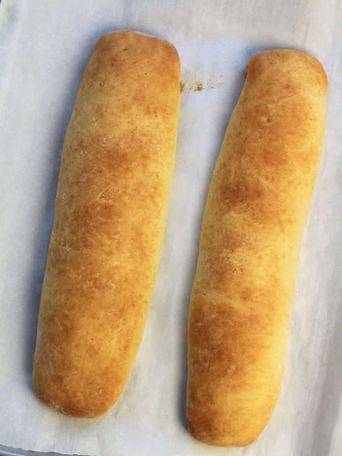 Baked loaves of nut and jam filled cookies.