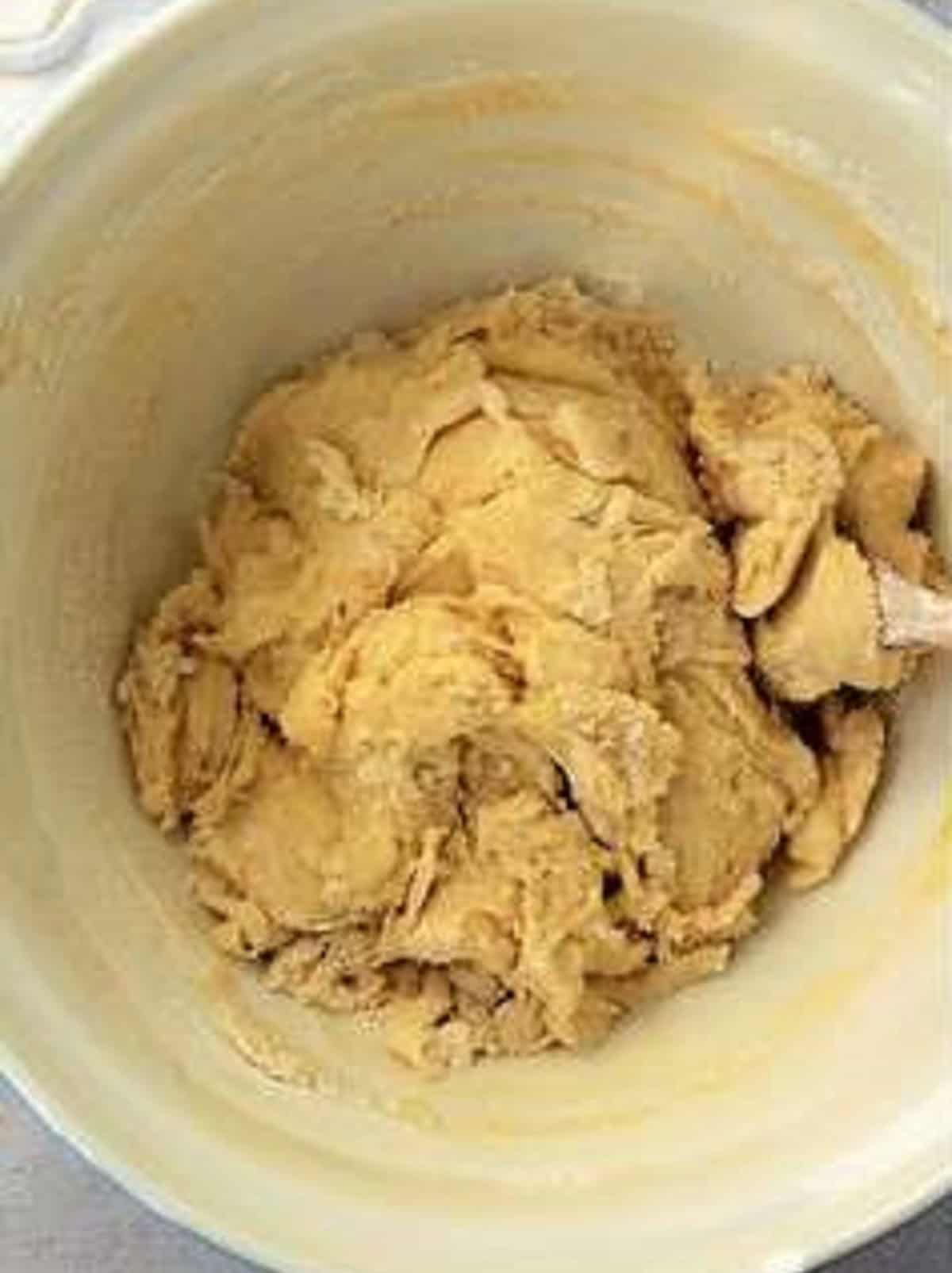 Nut jam cookie dough.
