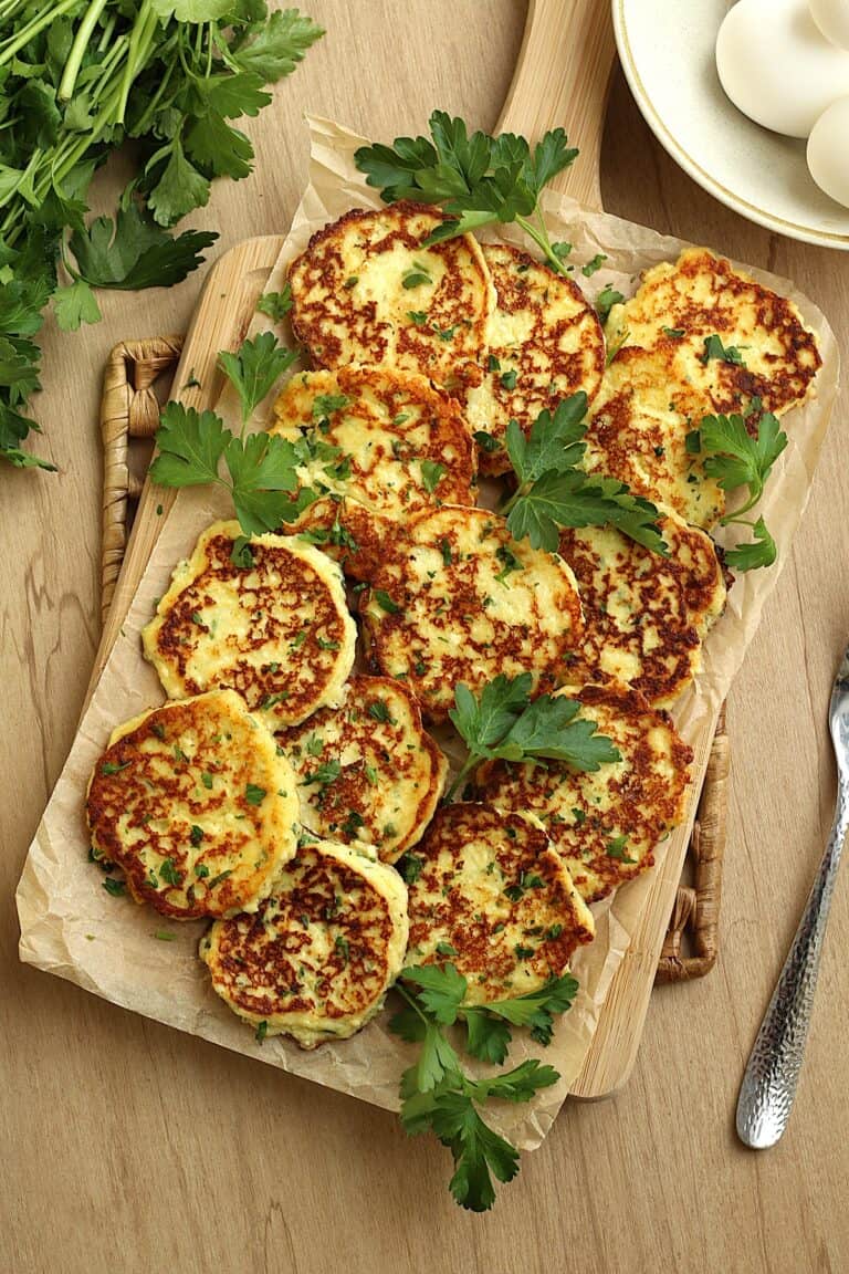 Savoury Ricotta Cheese Fritters - Mangia Bedda